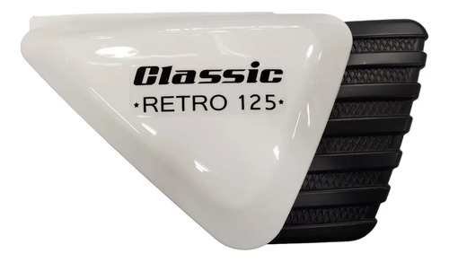 Tapa Lateral Derecha Blanco Classic Retro 125 Blanco