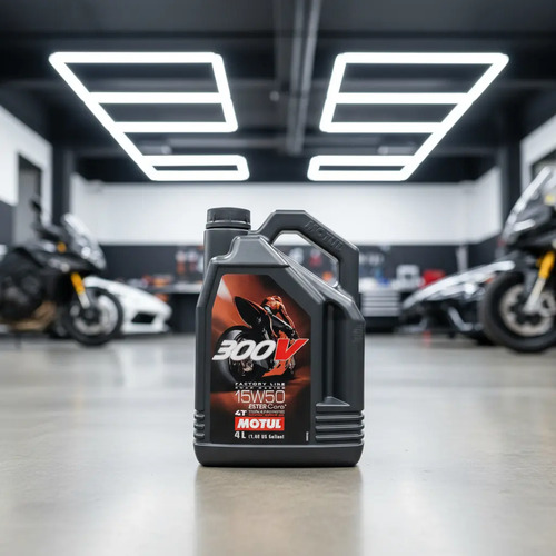 Aceite Motor Motul Sintetico 300v 15w50 4t Racing 4l