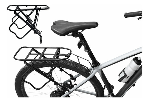 Parrilla Para Bicicleta Universal Negro
