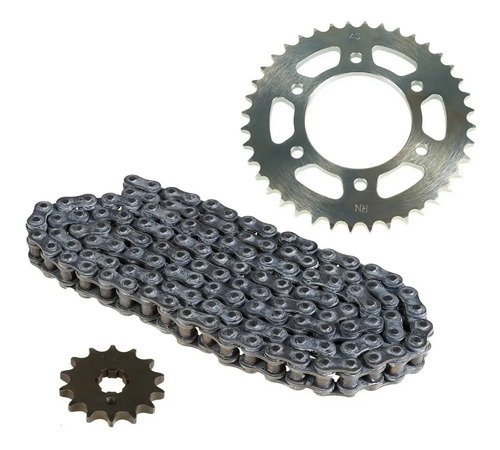Kit Transmision Yamaha Fz 16 Plato-piñon-cadena Metalico