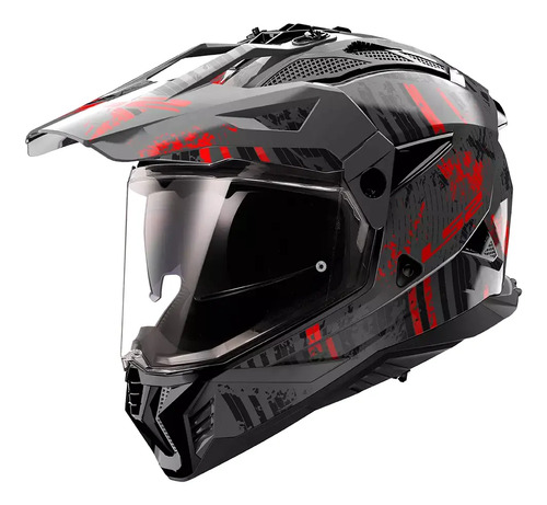 Casco Ls2 Mx 702 Pioneer Ii Graficos Con Lentes