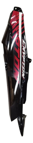 Lateral Colin Izquierdo Crypton 110 Negro Calco Rojo Rojo