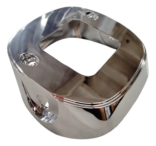 Base Cromada Farol Tras. Superlight 200 Ambos Lados Plateado