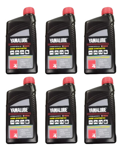 Aceite Motor Yamalube 10w50 Semi Sintético 6 Litros