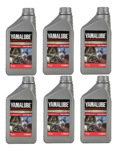 Aceite Motor Yamalube 4t 10w 40 Semi-sintético 6 L