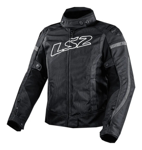 Campera Moto Gate Lady Black Ls2 Negro Lisa S