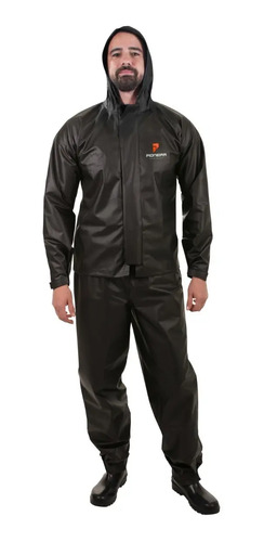 Equipo De Lluvia Moto Impermeable Pioneira Xl Negro