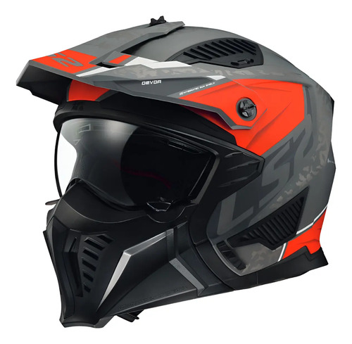 Casco Ls2 Of606 Drifter Street Fighter Para Moto