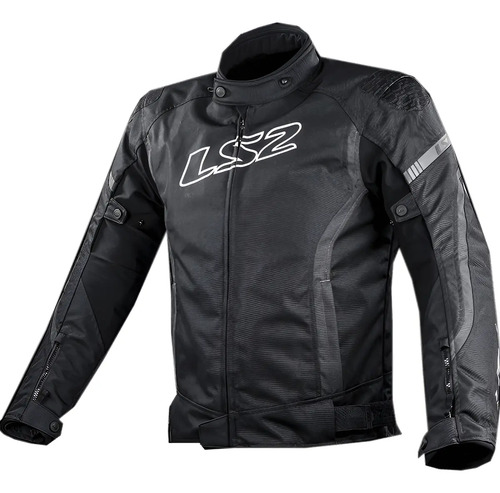 Campera Moto Gate Man Black Ls2 Negro Lisa M