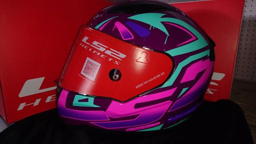 Casco Integral Ls2 Ff353 Tagline Neon Purple