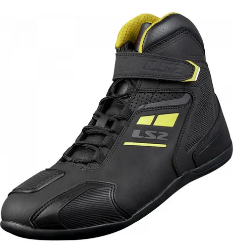Botas Moto Ls2 Garra Negro Amarillo Water Proof